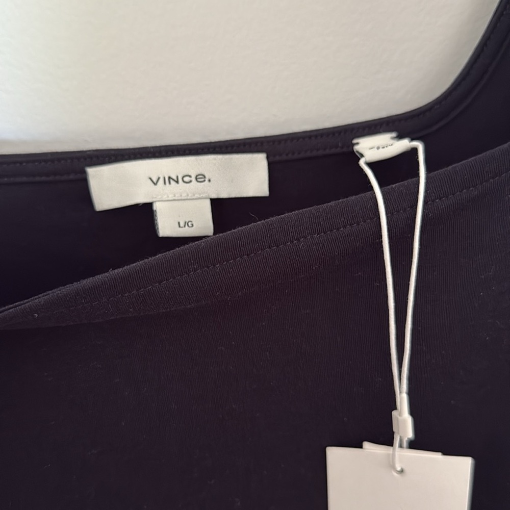 Midnight Navy Vince Cotton Midi Dress - Picture 6 of 8